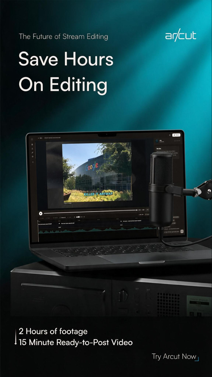Save hours on editing, the left of three launch creatives